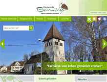 Tablet Screenshot of bermatingen.de